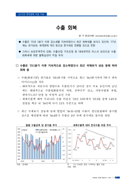수출 회복 - 산업은행