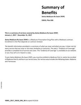 Summary of Benefits