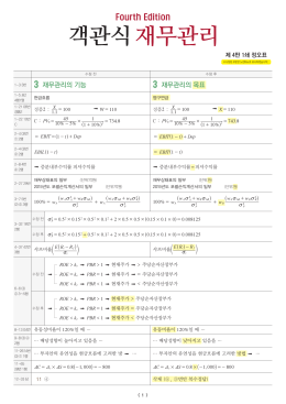 3 재무관리의 기능 3 재무관리의 목표