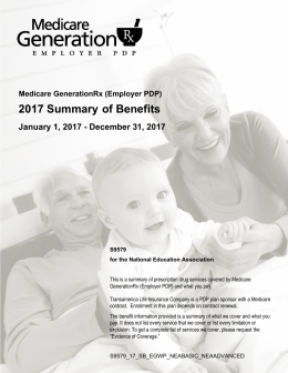 2017 Summary of Benefits for NEA
