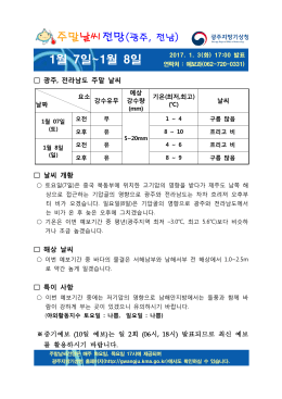 주말날씨전망