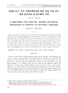 H.264/AVC 감시 어플리케이션용 멀티 채널 트릭 모드 재생 알고리즘