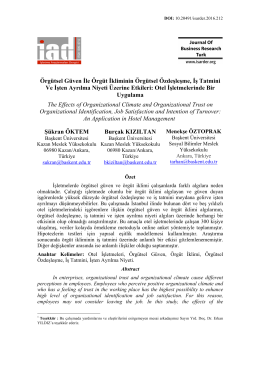 Full Text - İşletme Araştırmaları Dergisi