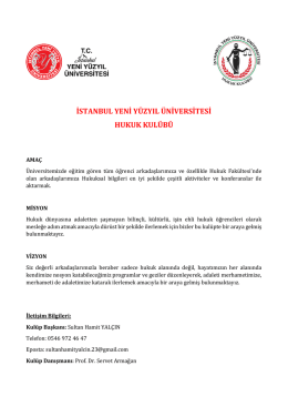 istanbul yeni yüzyıl üniversitesi hukuk kulübü