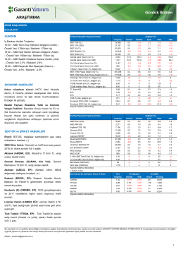 GÜNDEM EKONOMİ HABERLERİ SEKTÖR ve