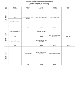 (2016-2017 SE\307\335ML\335K DERS Mazeret S\375nav\375