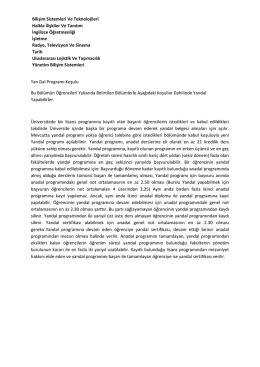 İngiliz Dili Ve Edebiyatı