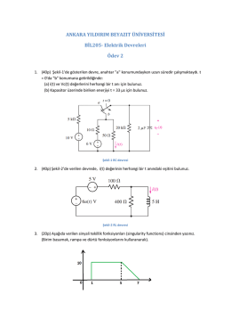 ANKARA YILDIRIM BEYAZIT &Uuml;NİVERSİTESİ BİL205