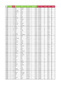 no a/y başvuru konut adı soyadı tc no başvuru no bb no blok blok no