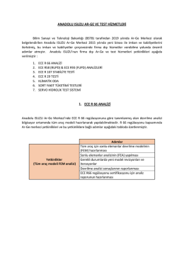 anadolu ısuzu ar-ge ve test hizmetleri 1. ece r 66 analizi