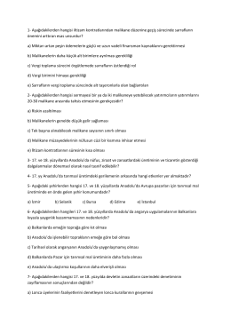 10. Hafta Sorular - userweb