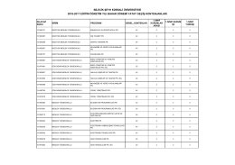 ekli dosyadan - Bilecik Üniversitesi