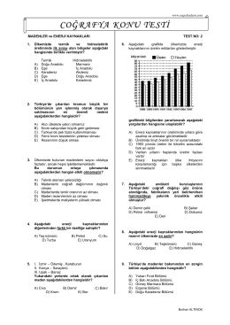 T&uuml;rkiye`de Madenler ve Enerji Kaynakları 2