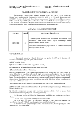 HEMŞİRE 35 - Y&uuml;ksek&ouml;ğretim Kurumlarının hemşirelik b&ouml;l&uuml;m&uuml;nden