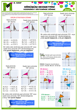 DÖNÜŞÜM GEOMETRİSİ