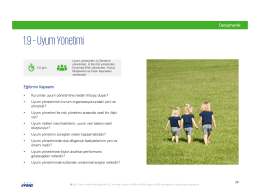 1.9 &ndash;Uyum Y&ouml;netimi