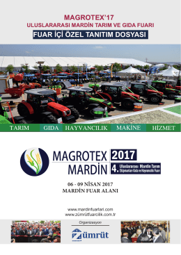 Fuar İ&ccedil;i &Ouml;zel Tanıtım - MAGROTEX Mardin 2015