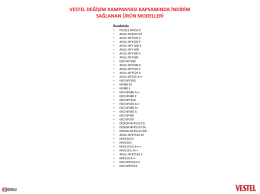 vestel değişim kampanyası kapsamında indirim sağlanan &uuml;r&uuml;n