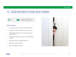 1.8 &ndash;Suistimalİnceleme ve İfade Alma Teknikleri