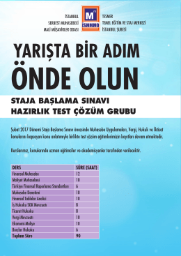YARIŞTA BİR ADIM