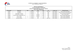 FATİH SULTAN MEHMET VAKIF &Uuml;NİVERSİTESİ