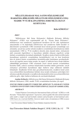 milletlerarası mal satım s&ouml;zleşmeleri hakkında