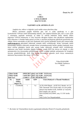 Bu örnek, bu Yönetmelikten önceki uygulamada