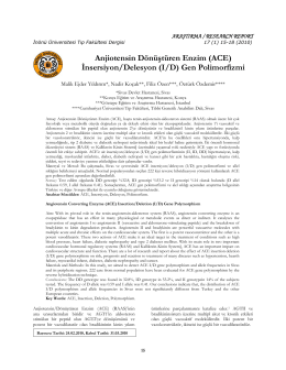 Anjiotensin D&ouml;n&uuml;şt&uuml;ren Enzim