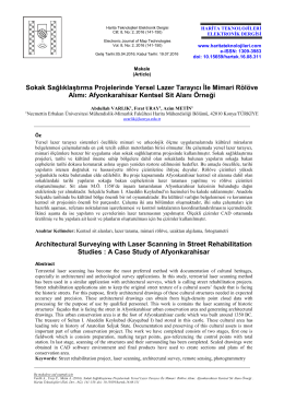 Architectural Surveying with Laser Scanning in Street Rehabilitation