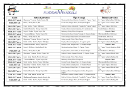 Ataşehir`in Tek ORGANİK &Uuml;r&uuml;n Kullanan Anaokulu Aralık Ayı Yemek
