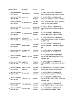 649 KHK İle İhra&ccedil; Edilen Akademisyenler Listesi