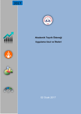 Akademik Teşvik &Ouml;deneği Uygulama Usul ve İlkeleri