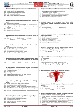 2016 – 2017 10 1-2 (1.dönem 2. yazılı cevaplı)