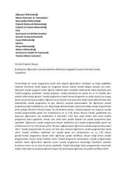 Gıda M&uuml;hendisliği