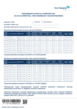 maksimum avantaj kampanyası 24 aylık bıreysel yenı abonelık
