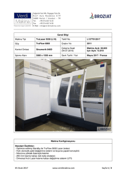 TruLaser 5030 (L16) TruFlow 6000