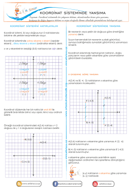 8.3.2.3. Koordinat sisteminde bir &ccedil;okgenin &ouml;teleme, eksenlerinden