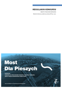 Regulamin Konkursu Most dla Pieszych