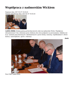 Współpraca z nadmorskim Wickiem