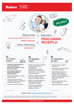 pracownik recepcji