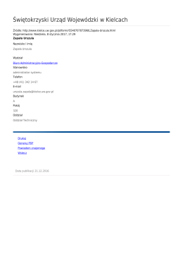 Generuj PDF - Świętokrzyski Urząd Wojew&oacute;dzki w Kielcach