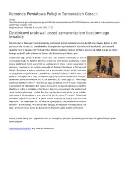 Generuj PDF - Komenda Powiatowa Policji w Tarnowskich Górach
