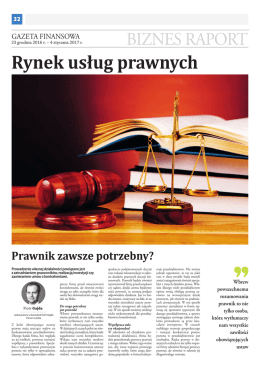 Rynek usług prawnych