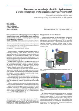 Dynamiczna symulacja obróbki pięcioosiowej z