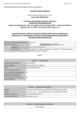 KRS - Stowarzyszenie SIEMACHA