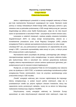 dr Barzyk Consulting: Elektrownie wiatrowe, turbiny, wiatraki