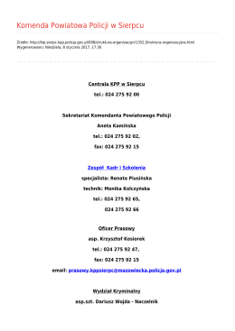 Generuj plik PDF - Komenda Powiatowa Policji w Sierpcu