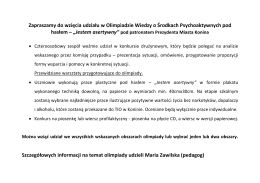 Olimpiada o Środkach Psychoaktywnych &bdquo;Jestem
