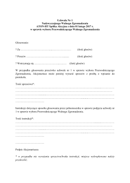 1 4 formularz instrukcji do głosowania dla