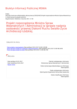 Generuj PDF - Biuletyn Informacji Publicznej MSWiA